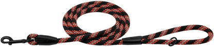 Rope Dog Leash 6Ft Mountain Climbing Training Slip Show Lead Braided Reflective Leashes for Small Medium Large Dogs (L/XL Standard Dog Leash, Orange)