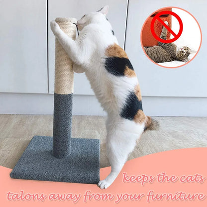 Deluxe 20" Cat Scratching Post with Sisal Toy Board - Perfect for Indoor Cats!
