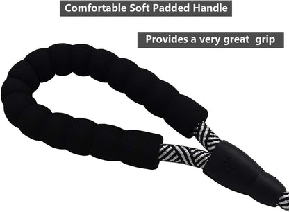 Ultimate 10 FT Heavy Duty Dog Leash with Padded Handle - Reflective Design for Medium & Large Dogs - Stylish Black