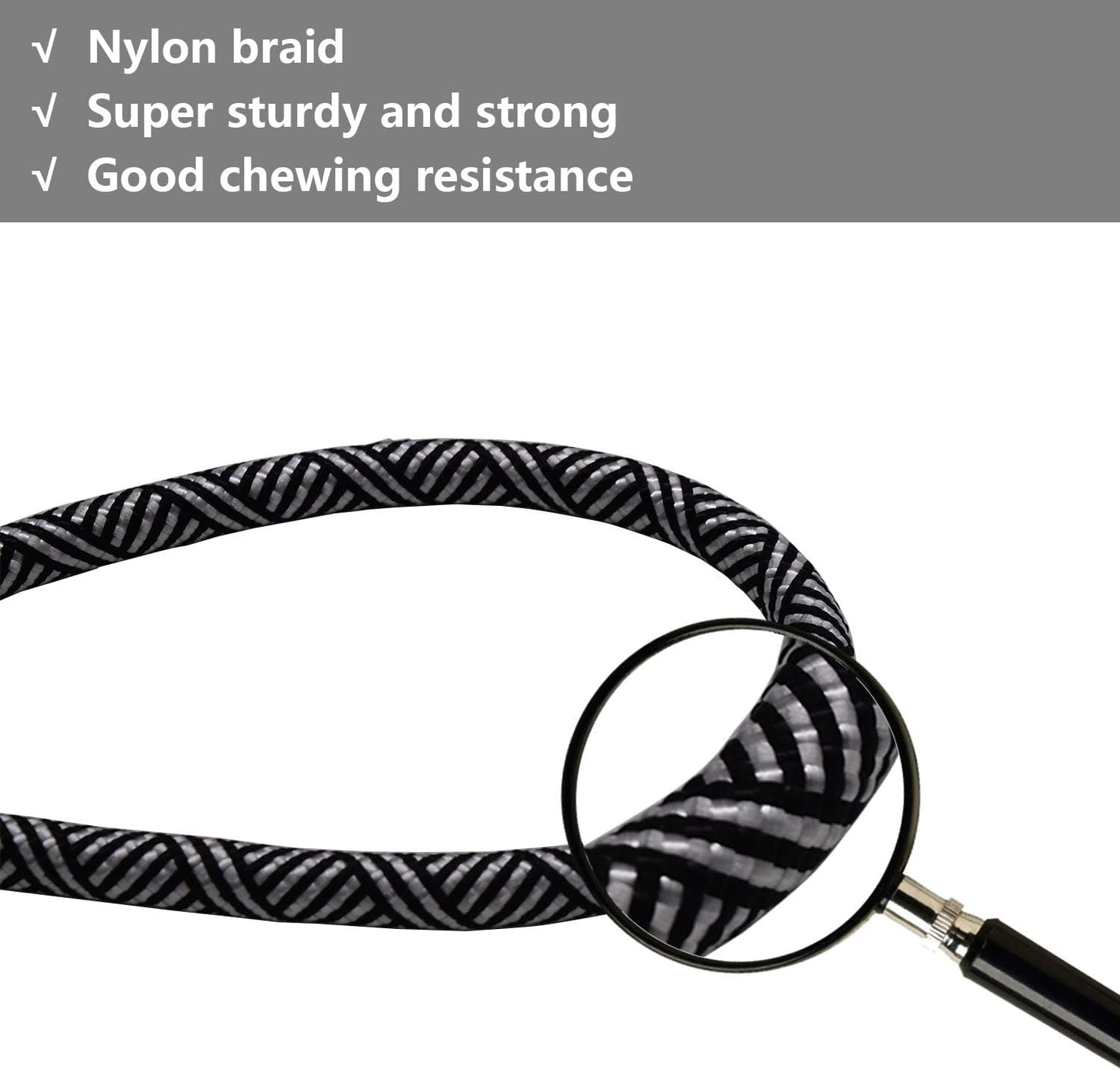 Ultimate 10 FT Heavy Duty Dog Leash with Padded Handle - Reflective Design for Medium & Large Dogs - Stylish Black