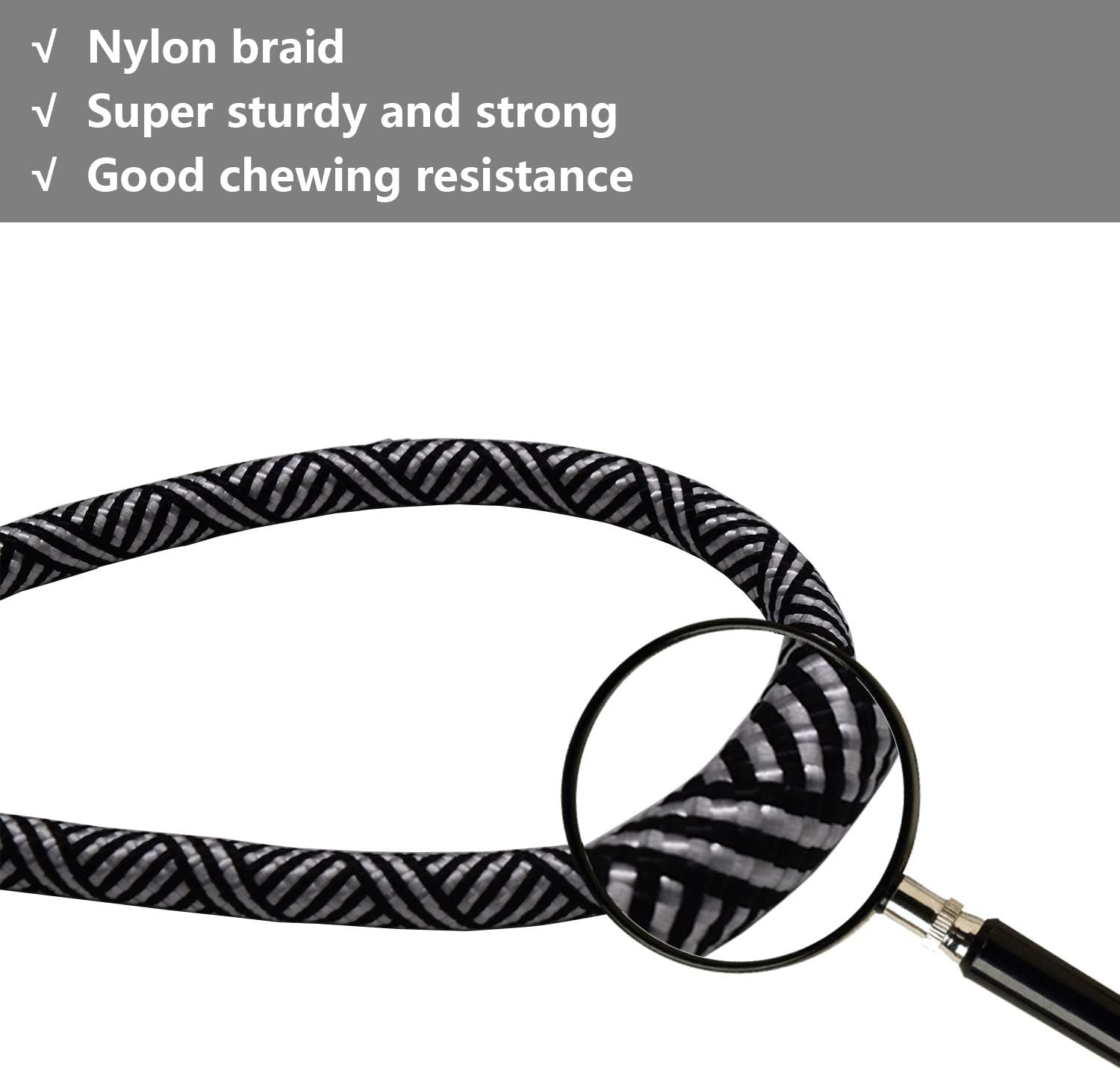 Ultimate 10 FT Heavy Duty Dog Leash with Padded Handle - Reflective Design for Medium & Large Dogs - Stylish Black