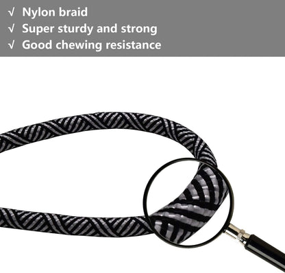 Ultimate 10 FT Heavy Duty Dog Leash with Padded Handle - Reflective Design for Medium & Large Dogs - Stylish Black