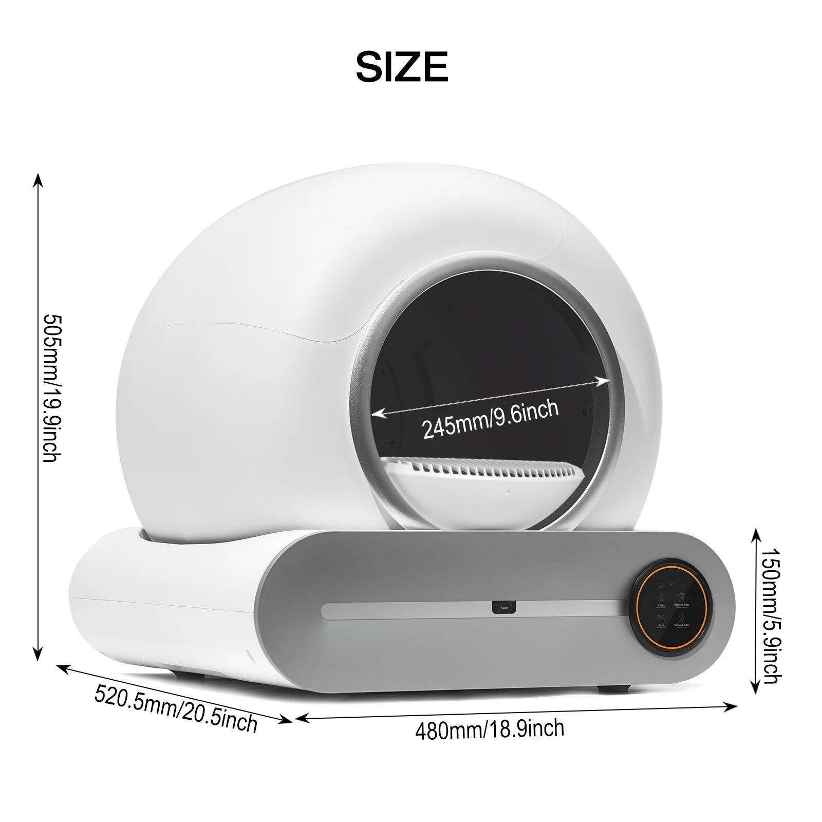 Revolutionary Self-Cleaning Litter Box with App Control & Safety Features - Smart Automatic Cat Litter Box with Liner